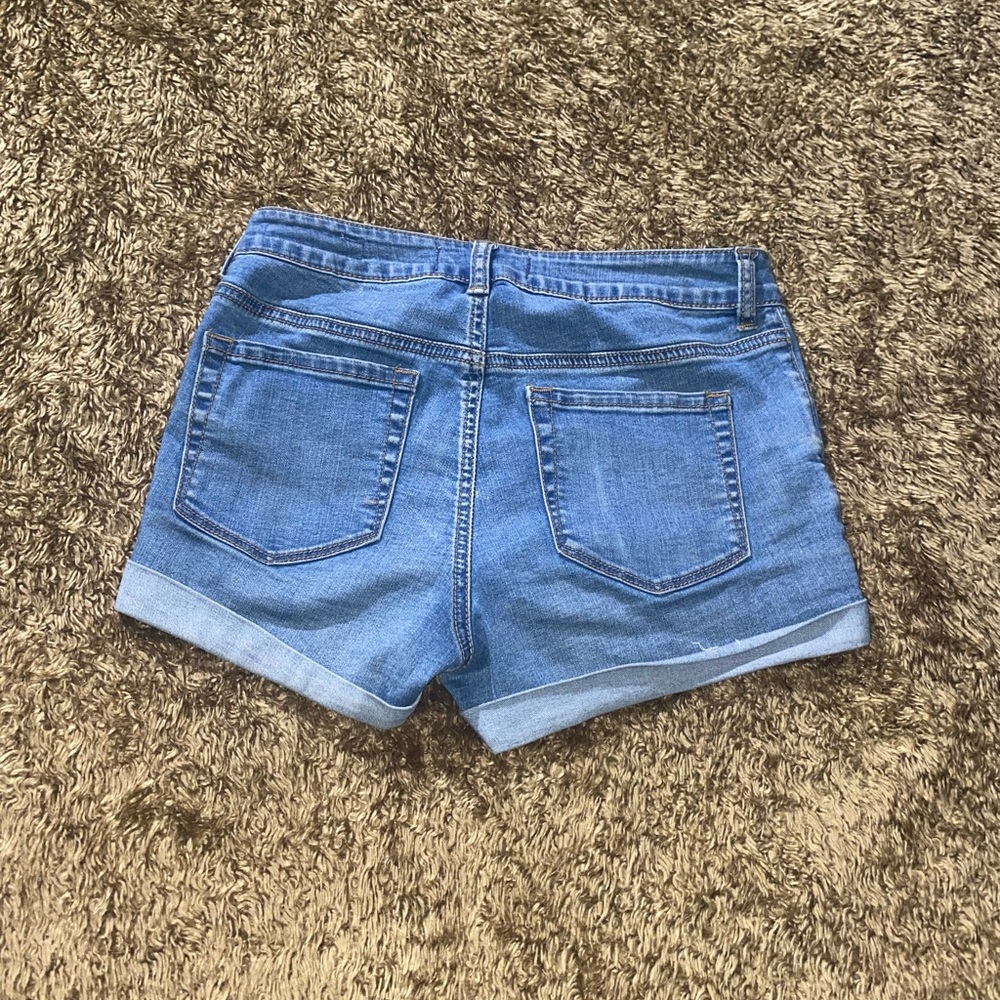 Pacsun Denim high rise SUPER STRETCH SHORTIE
